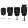 Four black car seats of different sizes are displayed side-by-side on a white background. Náhled obrázku produktu