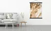MuchoWow® Textilposter Farbe - Braun - Abstrakt 120x160 cm Produktbild-Vorschau 3