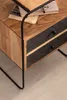 Nachttisch Boxspringbett Massivholz Steinoptik 40x60x30 cm Produktbild-Vorschau 5