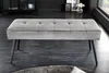 Design Sitzbank BOUTIQUE 100cm dunkelgrau Samt schwarze Produktbild-Vorschau 3