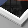 Gerahmtes Poster - Weißer Rahmen - Abstraktion Schwarz Blau Produktbild-Vorschau 2