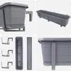 KADAX Balkonkasten Blumentopf Blumentopf 80cm Halterungen Produktbild-Vorschau 5