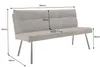 riess-ambiente Moderne Sitzbank BIG GEORGE 160cm taupe Produktbild-Vorschau 18