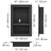 Diagram showing the dimensions of a shower niche. Voir les images du produit