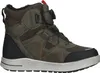 A single green winter boot for children. Voir les images du produit