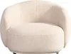 Fauteuil HOME DELUXE CASARA Tissu beige - 99 x 104 x 72 cm Voir les images du produit 5