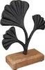 Gilde Standrelief, Ginkgo, "Ginkgo", Aluminium, Mangoholz, Produktbild-Vorschau 4