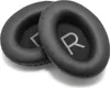 Two black ear pads for headphones are shown on a white background. Produktbild-Vorschau
