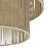 Close-up view of a woven jute lampshade. Produktbild-Vorschau