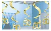 Hängedeko Folien Swirls 50 gold 60cm/5St. Produktbild-Vorschau 1
