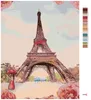 Zuty - Malen nach Zahlen - EIFFELTURM MIT ROSEN, 40x50 cm, Produktbild-Vorschau 3