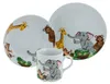 CreaTable, 22897, Zoo Bunt, Kinderservice 3-tlg, Porzellan Podgląd zdjęcia produktu 1
