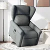vidaXL Relaxsessel mit Aufstehhilfe Dunkelgrau Stoff Produktbild-Vorschau 1