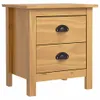 vidaXL Tables de nuit Hill 2 pcs. 46x35x49,5 cm pin massif Voir les images du produit 9