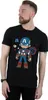 Marvel - T-Shirt für Herren BI51370 (5XL) (Schwarz) Produktbild-Vorschau 2