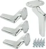 Set di 4 gambe per mobili Loft cromo argento - altezza 12 Anteprima dell’immagine prodotto 1