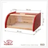 FALKENBERGER Brotkasten aus Holz Buche Rot ca. 39x29x18cm Produktbild-Vorschau 3