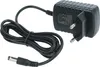 A black power adapter with a coiled black cord and a DC barrel connector. Produktbild-Vorschau