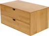 Schreibtisch Organizer mit 2 Schubladen Bambus Produktbild-Vorschau 1