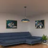 Milagro LINCOLN MLP7901 blau/gold Kronleuchter Produktbild-Vorschau 9