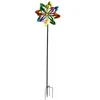 Windspiel Metall Blume Bunt Gartenstecker 180 cm Windrad Produktbild-Vorschau 2