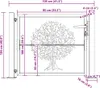 Vidaxl Gate 105x105 cm Baumdesign Acier corten Voir les images du produit 8