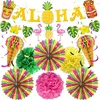 Hawaii Party Deko Set 16-teilig - Tropische Sommer Beach Produktbild-Vorschau 1