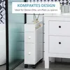 kleankin Badezimmerschrank mit Rollen, Nischenschrank mit Produktbild-Vorschau 6