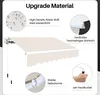 A diagram highlighting the features of an awning. Podgląd zdjęcia produktu