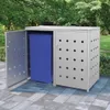 “2026 Modern“ Mülltonnenbox für 2 Tonnen 240 L Edelstahl - Produktbild-Vorschau 2