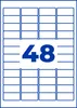 Avery L4736REV-10, Biela, Laserový, 45.7 x 21.2 mm, 480 Náhľad obrázku produktu 9