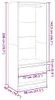 vidaXL Szafa Artisan dąb 80x50x200 cm materiał Podgląd zdjęcia produktu 8