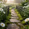 LZQ Teichzaun Gartenzaun Komplettset Metall 25 Produktbild-Vorschau 8