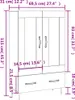 vidaXL Credenza rovere affumicato 69,5x31x115 cm materiale Anteprima dell’immagine prodotto 8
