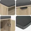 vidaXL Lavice do předsíně s polštářem dub Sonoma 60 x 38 x Náhled obrázku produktu 7