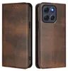 A brown leather phone case is shown from two angles, front and back. Náhled obrázku produktu