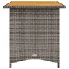 A product shot of a poly rattan garden table with a wooden top. Náhled obrázku produktu