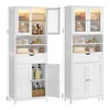 VASAGLE Badezimmerschrank mit LED-Beleuchtung, Badschrank, Produktbild-Vorschau 2