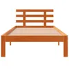 Massivholzbett ohne Matratze Wachsbraun 75x190 cm Produktbild-Vorschau 4