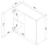 Küchenhängeschrank 80 cm - Graphit - Modulküche - Produktbild-Vorschau 7