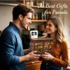 A man is gifting a miniature coffee shop model to a woman in a kitchen setting. Náhled obrázku produktu
