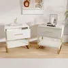 Set van 2 nachtkastjes, meerkleurige LED-verlichting, lade, Productafbeelding-voorbeeld 7