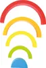 Blocchi da costruzione in legno arcobaleno Anteprima dell’immagine prodotto 4