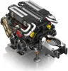 A detailed model of a W16 engine. Voir les images du produit