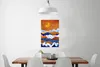 MuchoWow® Poster Gold - Delfter Blau - Blumen 40x60 cm - Produktbild-Vorschau 2