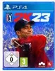 The image shows the front cover of the PGA TOUR 2K23 video game for PlayStation 4, featuring golfer Tiger Woods. Produktbild-Vorschau