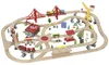 AIYAPLAY Holzeisenbahn Set 133 Stück Eisenbahn Set mit Produktbild-Vorschau 1