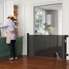 Türschutzgitter Rollo 0-150cm mit Katzenloch für Babys und Produktbild-Vorschau 7