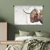 MuchoWow® Wandteppich Wandbehang Scottish Hochlandrind - Produktbild-Vorschau 4