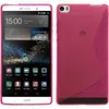 PhoneNatic Case kompatibel mit Huawei P8max - pink Silikon Produktbild-Vorschau 1